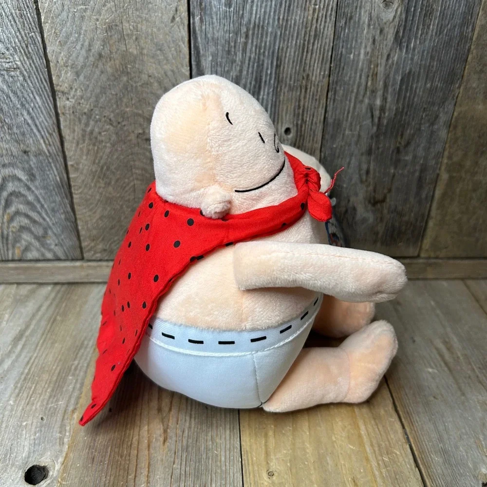 MerryMakers Captain Underpants Plush Doll Dav Pilkey Scholastic Red Cape NWT